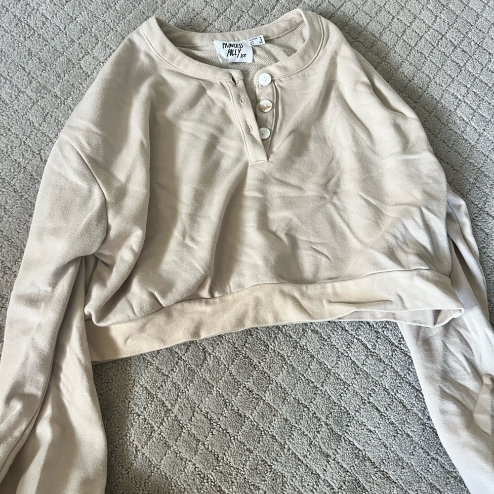 Princess Polly cropped sweatshirt